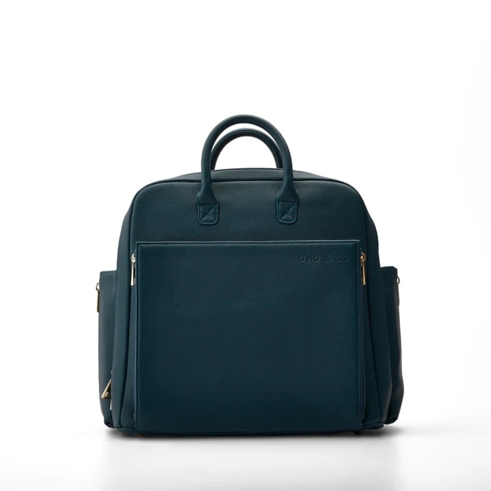 Like New Ayla & Co Teal Mini Baby Bag backpack